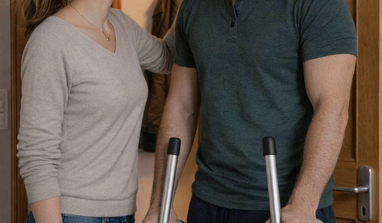 — Твой муж — твоя забота. Забирай своего калеку и больше сюда не возвращайтесь! — прошипела Валентина Петровна, закрывая дверь перед невесткой и сыном на костылях