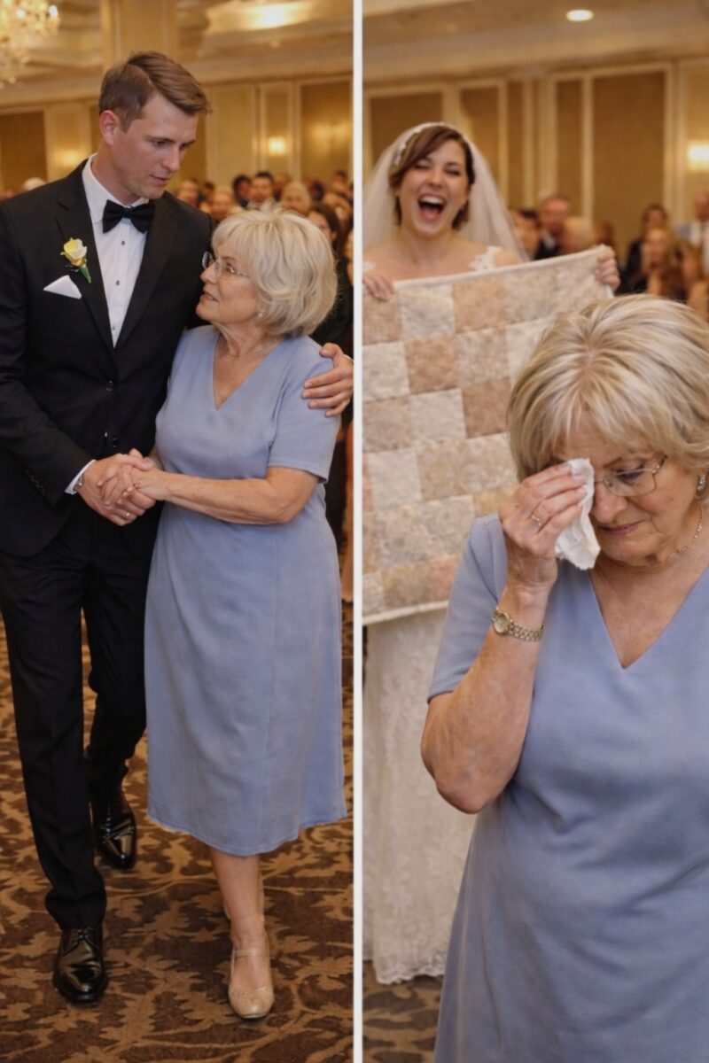 Я подарила внуку на свадьбу подарок, которую шила своими руками. Но его невеста подняла её перед всеми гостями — и начала насмехаться