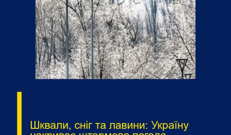Шквали, сніг та лавини: Україну накриває штормова погода