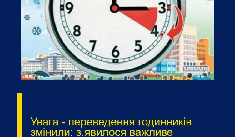 Увага – переведення годинників змінили: з’явилося важливе попередження