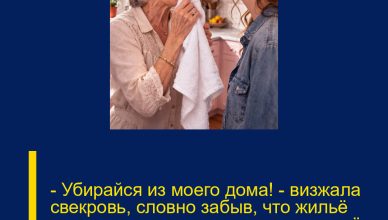 — Убирайся из моего дома! — визжала свекровь, словно забыв, что жильё подарили мне мои родители, а не её сын — Убирайся из моего дома! — визжала свекровь, словно забыв, что жильё подарили мне мои родители, а не её сын