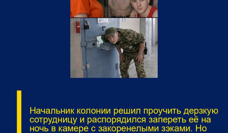 Начальник колонии решил проучить дерзкую сотрудницу и распорядился запереть её на ночь в камере с закоренелыми зэками. Но когда на рассвете двери открылись — он ОЦЕПЕНЕЛ от шока…