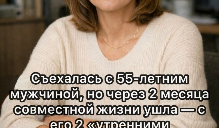 Съехалась с 55-летним мужчиной, но уже через 2 месяца ушла. Его две «утренние привычки» оказались для меня невыносимыми… Съехалась с 55-летним мужчиной, но уже через 2 месяца ушла. Его две «утренние привычки» оказались для меня невыносимыми…