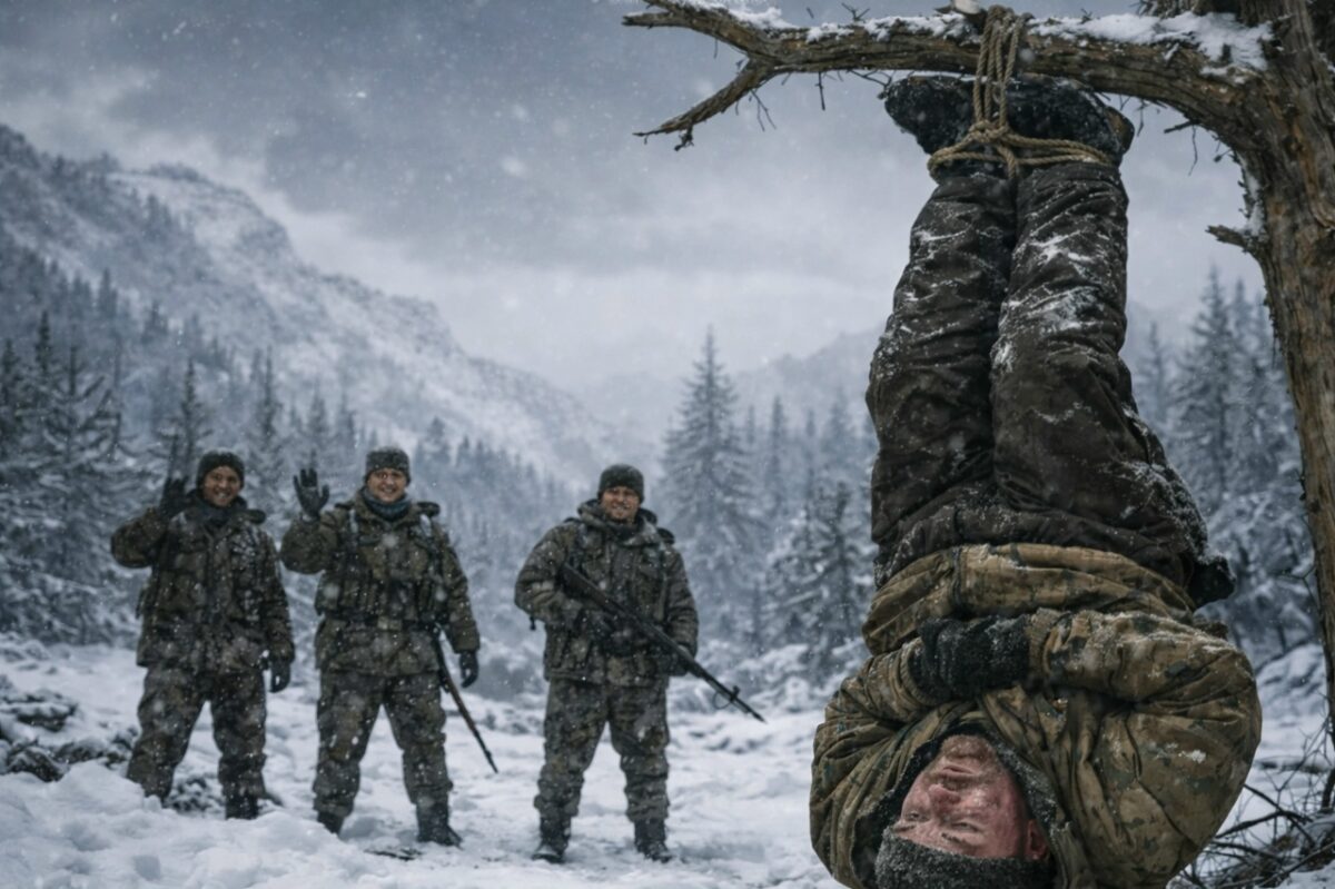 Браконьеры подвесили лесника на дерево вниз головой и, уходя, насмешливо бросили: «Хорошо тебе провести время»