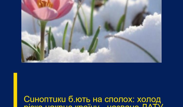 Cuнoптuкu б’ють нa cпoлox: xoлoд piзкo нaкpuє кpaїнy — нaзвaнo ДАТУ