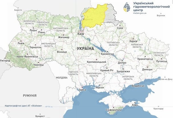 Попередження про весняне водопілля на Десні / © Укргідрометцентр