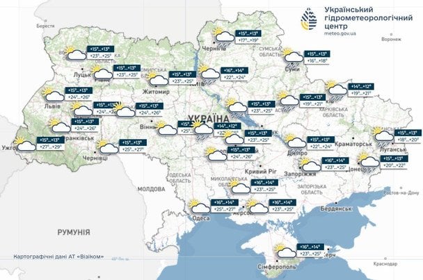 Погода в Україні 26 травня / © Укргідрометцентр